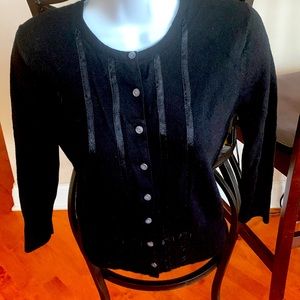 GAP 3/4 Sleeves Black Sweater